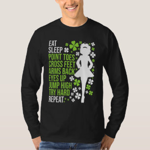 Camiseta Come Sleep Irish Dance Dancer Irlandês Ceili Reel