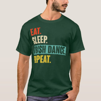 Camiseta Come Sleep Irish Dance Repetir Retro Vintage Irlan