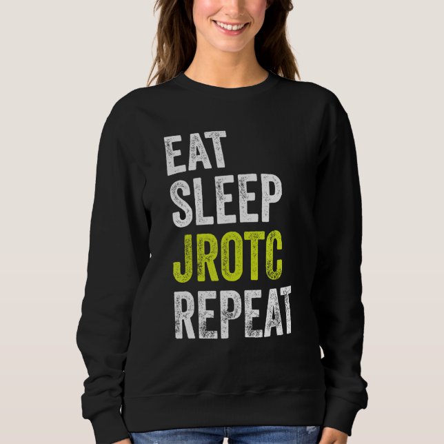 Camiseta Come Sleep JROTC Repete US Junior ROTC (Frente)