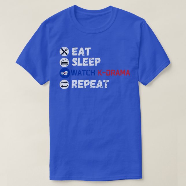 Camiseta Come Sleep KDrama Repete 14 (Frente do Design)