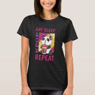 Camiseta Come Sleep Kpop Repete Coração Coreano Amor K-Pop