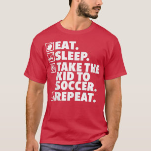 Camiseta Come Sleep Leva o miúdo para o futebol RepeteSocce