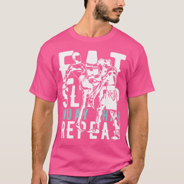 Camiseta Come Sleep Muay Thai Repete Muay Thai (Frente)