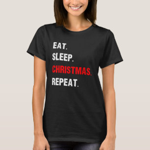 Camiseta Come Sleep Natal Repete Um Feliz Natal 1