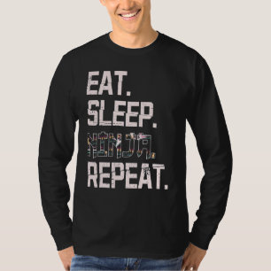 Camiseta Come Sleep Ninja Repete Japão Shinobi Para Ventila