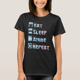 Camiseta Come Sleep Repeat Shirt u2013 Watercolor style Me
