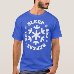 Camiseta Come Sleep Ski Repetir Esqui Inverno Descida Espor