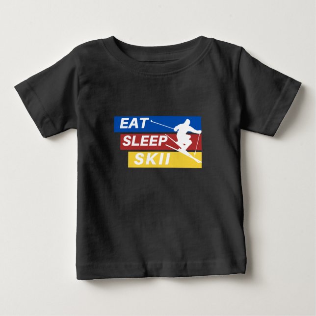 Camiseta Come Sleep Skii Baby (Frente)