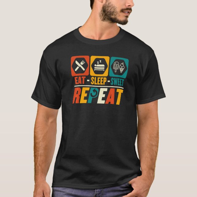 Camiseta Come Sleep Sweet Repete Sweet (Frente)