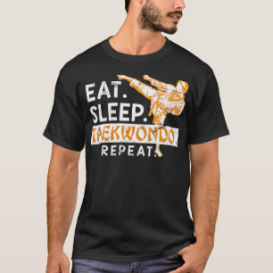 Camiseta Come Sleep Taekwondo Repete Taekwondo