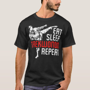 Camiseta Come Sleep Taekwondo Repete Taekwondo 3