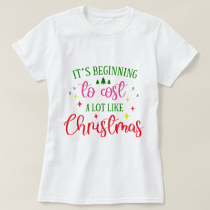 Camiseta Começa a custar muito como o Natal