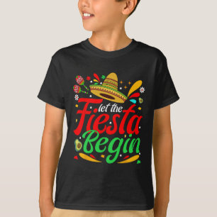Camiseta Começa a Festa Divertida Cinco De Mayo Mexicana P