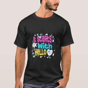 Camiseta Começa com Olá Professora Amizade Inclusão