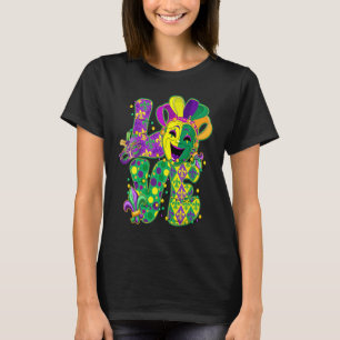 Camiseta COMEÇA O Festival de Máscaras do LOVE Mardi Gras F