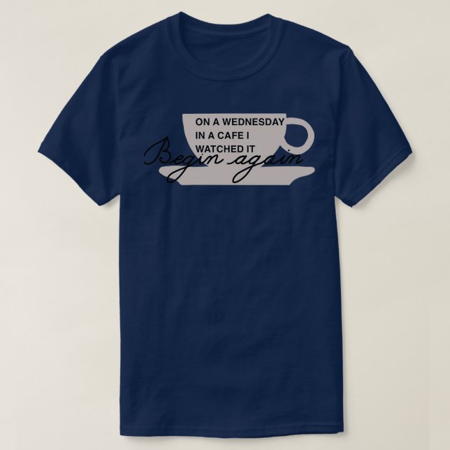 Camiseta Começar novamente (Frente do Design)