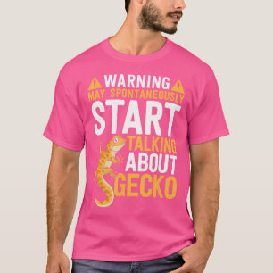 Camiseta Comece A Falar Espontaneamente Sobre Gecko