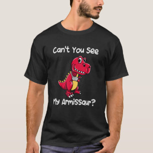 Camiseta Comece bem com um dinossauro Rex Arm Quebrado com