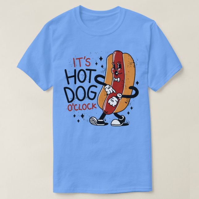 Camiseta Comece com esse cachorro quente hilariante (Frente do Design)
