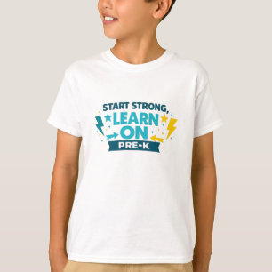 Camiseta Comece Forte Aprenda – Pré-K