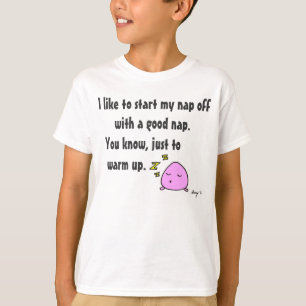 Camiseta "Comece minha sesta com T básico dos miúdos de u