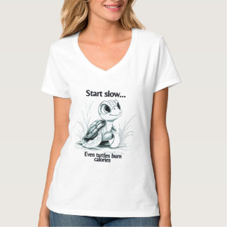 Camiseta Comece pequeno... Encorajamento