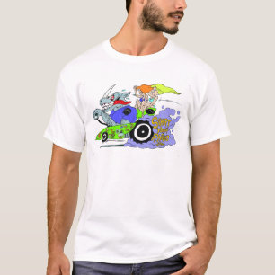 Camiseta Comece seu rinoceronte competir o rato Fink