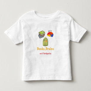 Camiseta Começo Da Escola De Cérebros E Mochilas