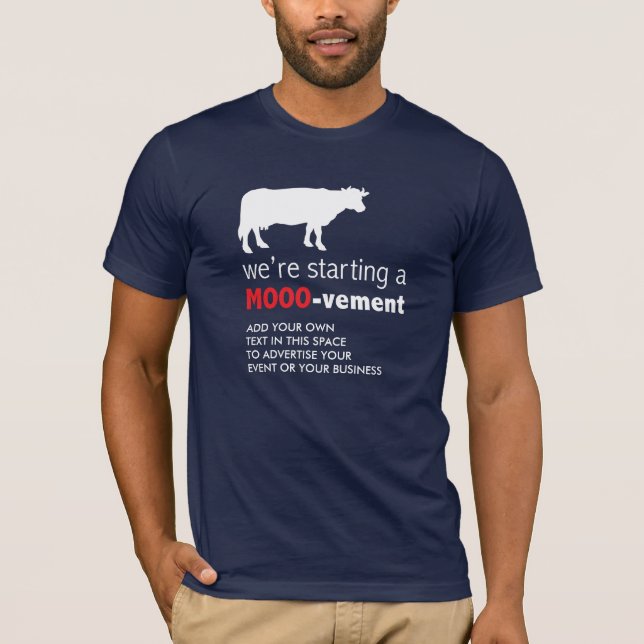 Camiseta Começo engraçado do amante da vaca da fazenda de (Frente)