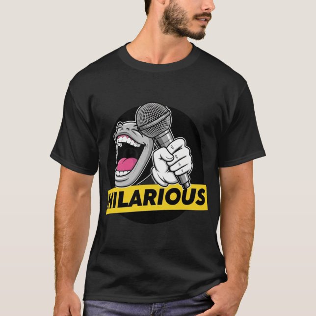 Camiseta Comédia de fazer rir às gargalhadas (Frente)