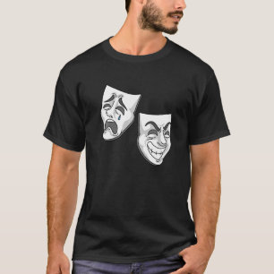 Camiseta Comédia de Teatro Máscaras de Atores
