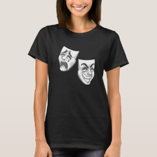 Camiseta Comédia de Teatro Máscaras de Atores