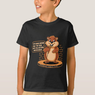 Camiseta Comédia do Dia da Marmota Stand-up Sarcasmo do Tem