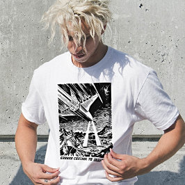 Camiseta Comédia Retroativa de Odisseia Espacial