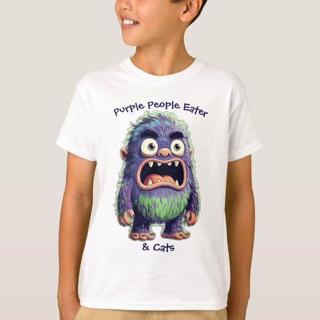 CAMISETA COMEDOR DE PESSOAS ROXAS & GATOS (Frente)