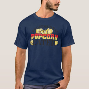 Camiseta Comedor Profissional de Pipoca Eu Amo Lanches Movi