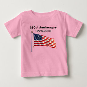 Camiseta Comemoração de 250º Aniversário EUA Presente Patri