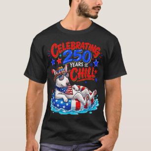 Camiseta Comemoração dos 250 anos Bandeira dos EUA Bull 4 d