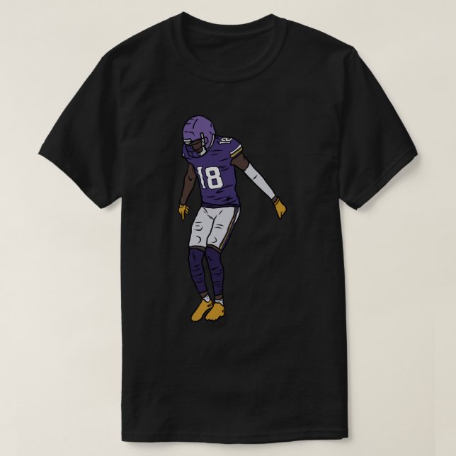 Camiseta Comemoração Justin Jefferson 1 (Frente do Design)