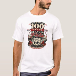 Camiseta Comemorando 100 anos da Rota 66