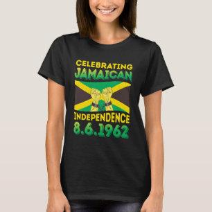 Camiseta Comemorando o Dia da Independência da Jamaica Home