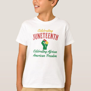 Camiseta Comemorando o Dia da Liberdade Afro-Americana June