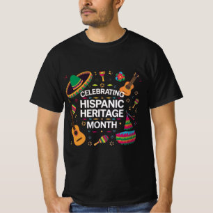 Camiseta Comemorando o Mês da Herança Hispânica - Festa Col