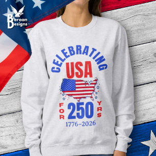 Camiseta Comemorando os EUA por 250 Anos de Independência A