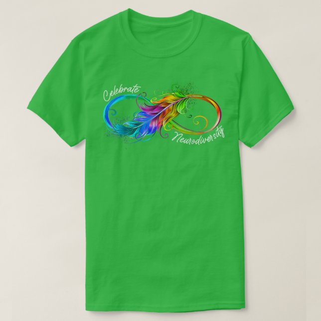 Camiseta Comemorar a Neurodiversity ADHD Merece apreciação (Frente do Design)