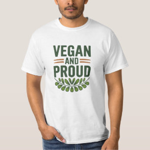 Camiseta Comemorar a vida com Designs de Vegan, com base em