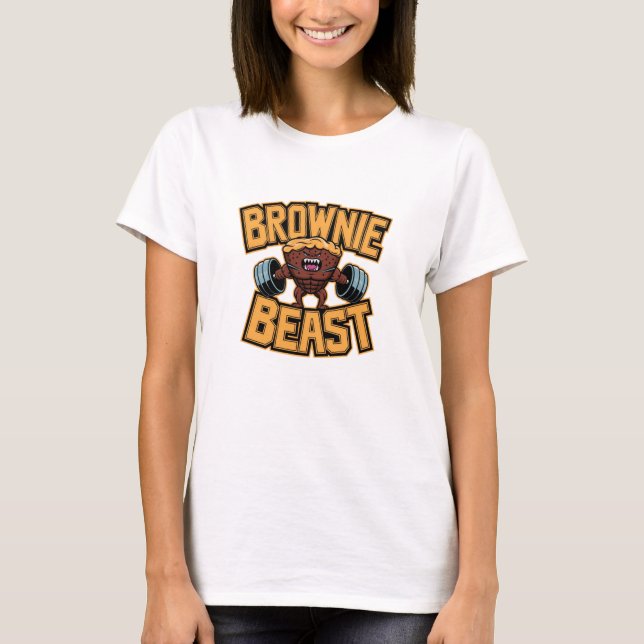 Camiseta Comemorar chocolate com Designs Brownie (Frente)
