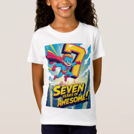 Camiseta comemorar com estes 7 anos de incrível