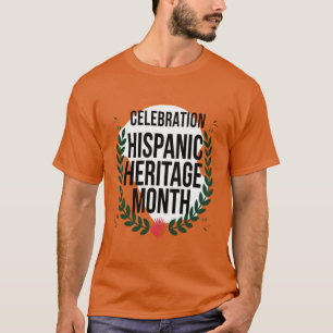 Camiseta comemorar mês do patrimônio hispânico