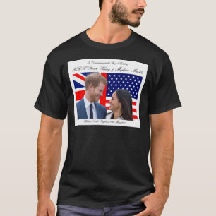 Camiseta Comemorar o Casamento Real Harry e Meghan